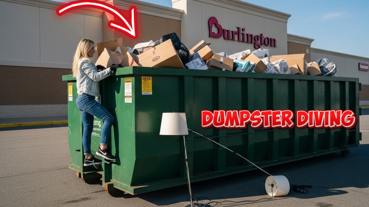 Я ограбил мусорный контейнер после ухода сотрудников!