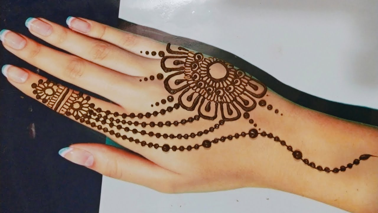 Latest Stylish Mehndi Design Back Hand | Easy Mehndi Design for Hands ...