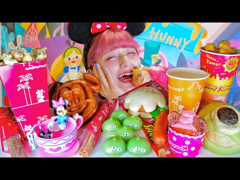 【ASMR】ディズニーランドを食べる✨??❤️ / Tokyo Disney Land Food!