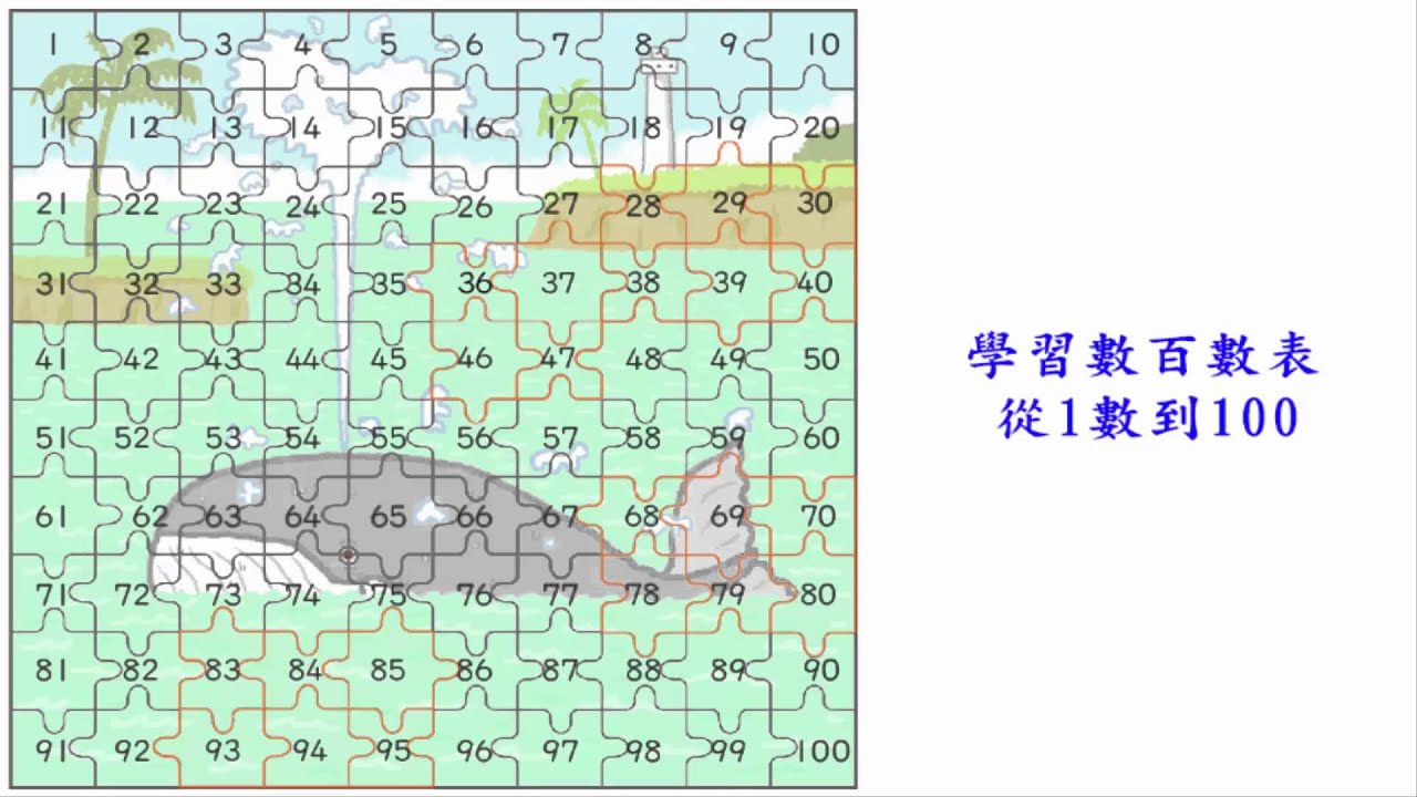 加法 學習百數表 一年級數學 (Grade 1 Math - Count from 1 to 100) - YouTube