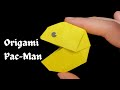 Origami Pac-Man. How To Make Paper PacMan Game Easy, Origami Moving Game Toy EasyTutorial.