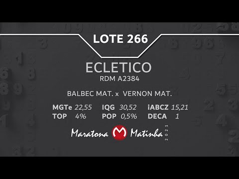 LOTE 266 Maratona Matinha