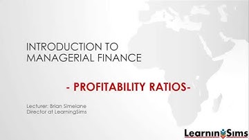 Profitability Ratios