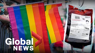 A look at Canada's limits on blood donation from gay men and what's next