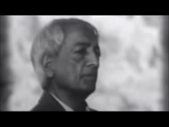 Jiddu Krishnamurti - Crisis in consciousness
