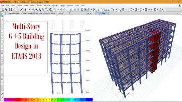 MultiStory G+5 Building Design in Etabs 2018 || Etabs Tutorial || Building Design in Etabs