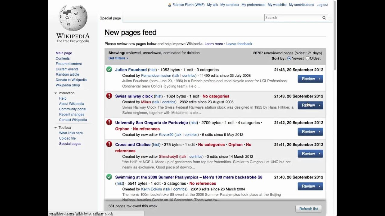 Website review shopping on wikipedia english edition