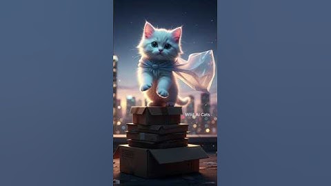 AI Cat Cartoon - Small Kats Become Real Hero #shorts #viralshorts