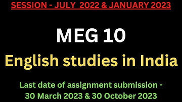 MEG 10 Solved Assignment 2022-23 | MEG 10 Solved Assignment 2023 PDF  | MEG 10 Assignment PDF | MEG