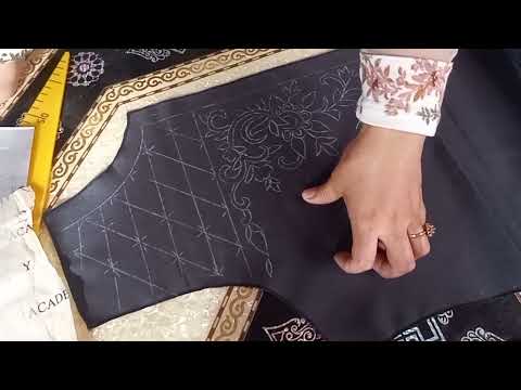 وجدي بلاستيكة او شوفي طريقة تطبيق رشمة على قفطان بكل سهولة وبدون أخطاء