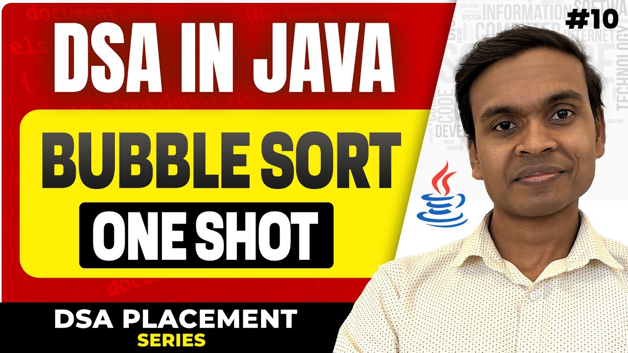Bubble Sort in Java | Algorithm, Example & Time Complexity | DSA in ...