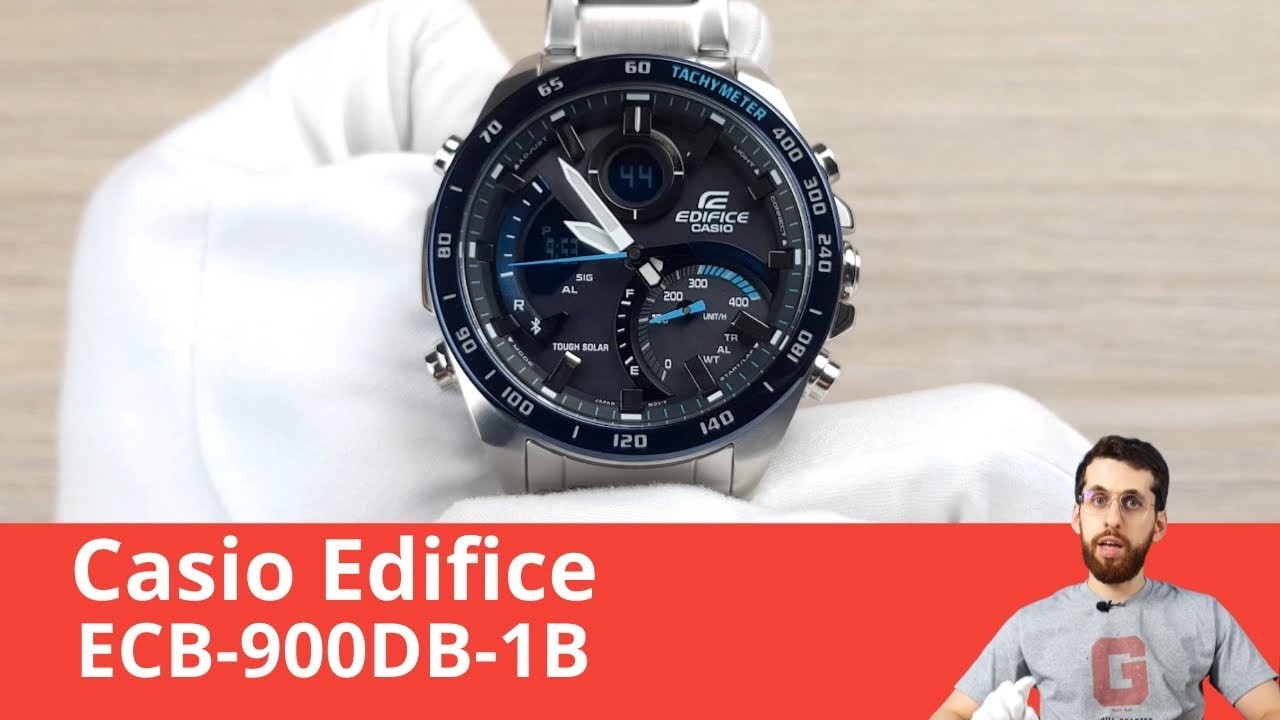 Casio Edifice ECB-900DB-1B — Motorsport Chronograph - YouTube