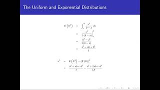 Uniform Exponential Distributions
