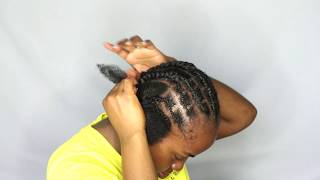 Individual illusion method braid pattern for crochet braid