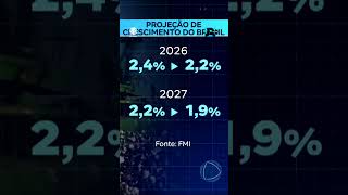 FMI reduz previsão de crescimento do Brasil para 2,2% em 2026 #shorts #JR24H