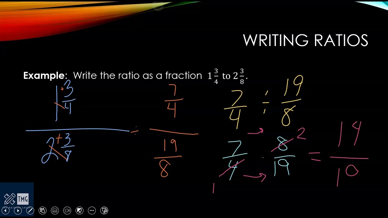 Соотношения при письме
