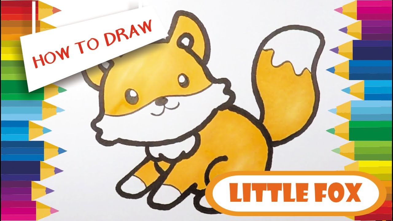 DRAWING FOX || Learn How to Draw Cute Fox easy step by step - YouTube