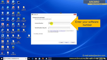 ARCBRO Software - Network license version moved to another computer operation video