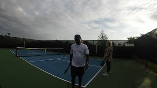 Dave Smith and Kelly Pickleball Lesson 1/7/2022