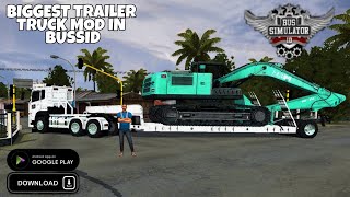 Biggest Trailer Truck Mod In Bus Simulator Indonesia - Bussid Bus Mod - Bussid Truck Mod - Bussid screenshot 4