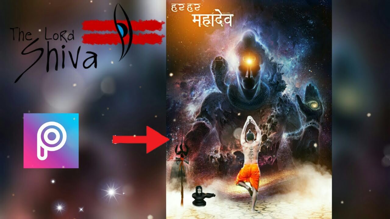 Shivratri PicsArt Editing | Mahadev Editing | Lord Shiva PicsArt Edit |  Picsart Shiva Manipulation - YouTube