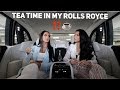 TEA TIME IN MY ROLLS- ROYCE..?!