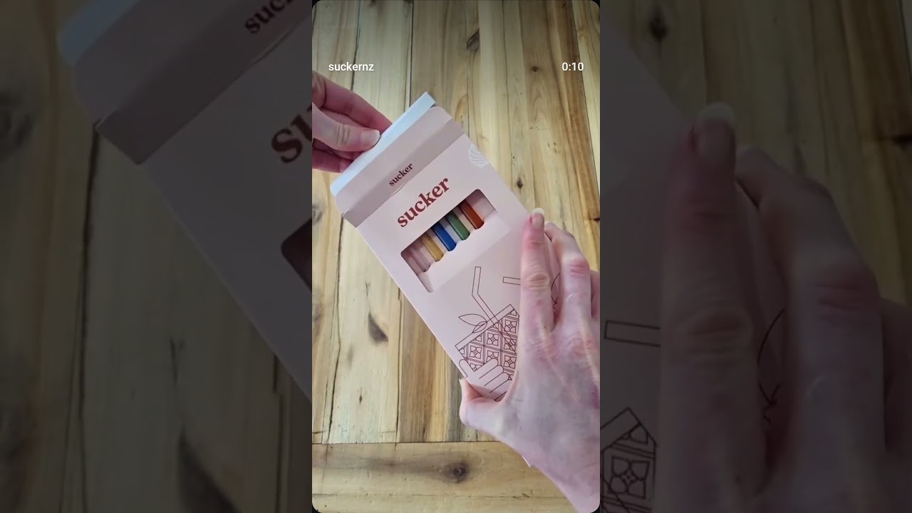 Sucker Glass Drinking Straws