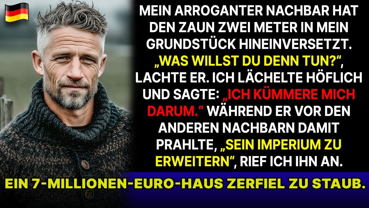 Mein Nachbar hat seinen Zaun 2 Meter auf mein Grundstück verschoben  Sein Grundstück wurde zu Staub