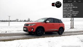 SNOW vs LOCK vs AUTO - Suzuki Vitara 1.4T All Grip on ice & snow - 4WD control