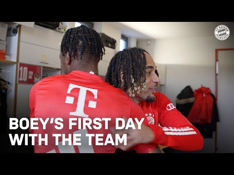 New team-mates & first training session | Sacha Boey at FC Bayern