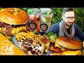 🤪SMASHED PATTY LAMB BURGERS &amp; SHWARMA PLATTER - The BBQ Hut - (Birmingham UK) [BUFFLUNCH]