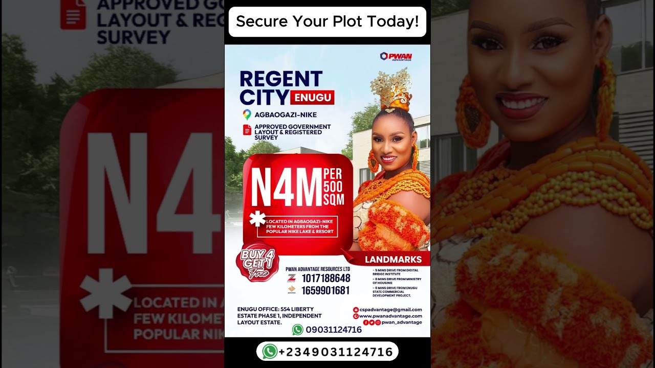 Affordable Land for Sale in Agbaogazi Nike, Enugu State (Government Approved)