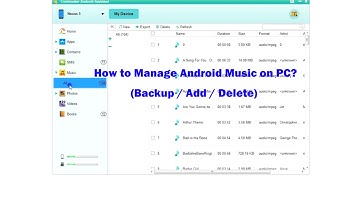 How to Transfer Music from Android Phone to Computer? Add & Delete Android Music on PC.