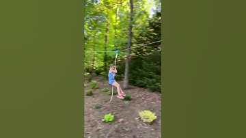 Zipline off of the Kid Magnet Tree Weave