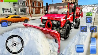 Snow Plow Winter City 2020 - Clean the Road Ice | Heavy Excavator Driving | Android Gameplay screenshot 4