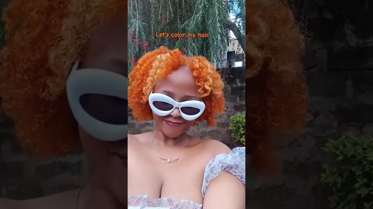 Let's Dye my natural hair ginger /orange 🧡💛