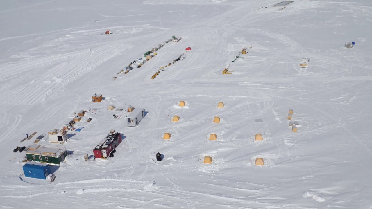 Summit Camp Greenland, aerial video YouTube