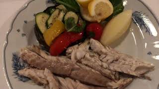 #Italy 🇮🇹 #Sardinia #CostaSmeralda Hotel Romazzino | Romazzino Restaurant | Grilled sea bass 🐠.