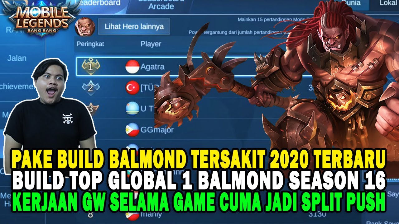 Build Balmond Tersakit Terbaru Build Top Global 1 Balmond Mobile Legends Indonesia Youtube