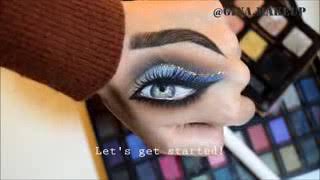 Hand Eye Makeup Tutorial D And Blue Ombré - Gina Makeup