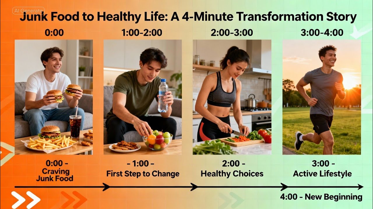 Junk Food to Healthy Life: A 4-Minute Transformation Story