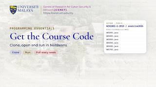 Get the Course Code: Clone and Run a GitHub Repo in NetBeans | Programming Essentials
