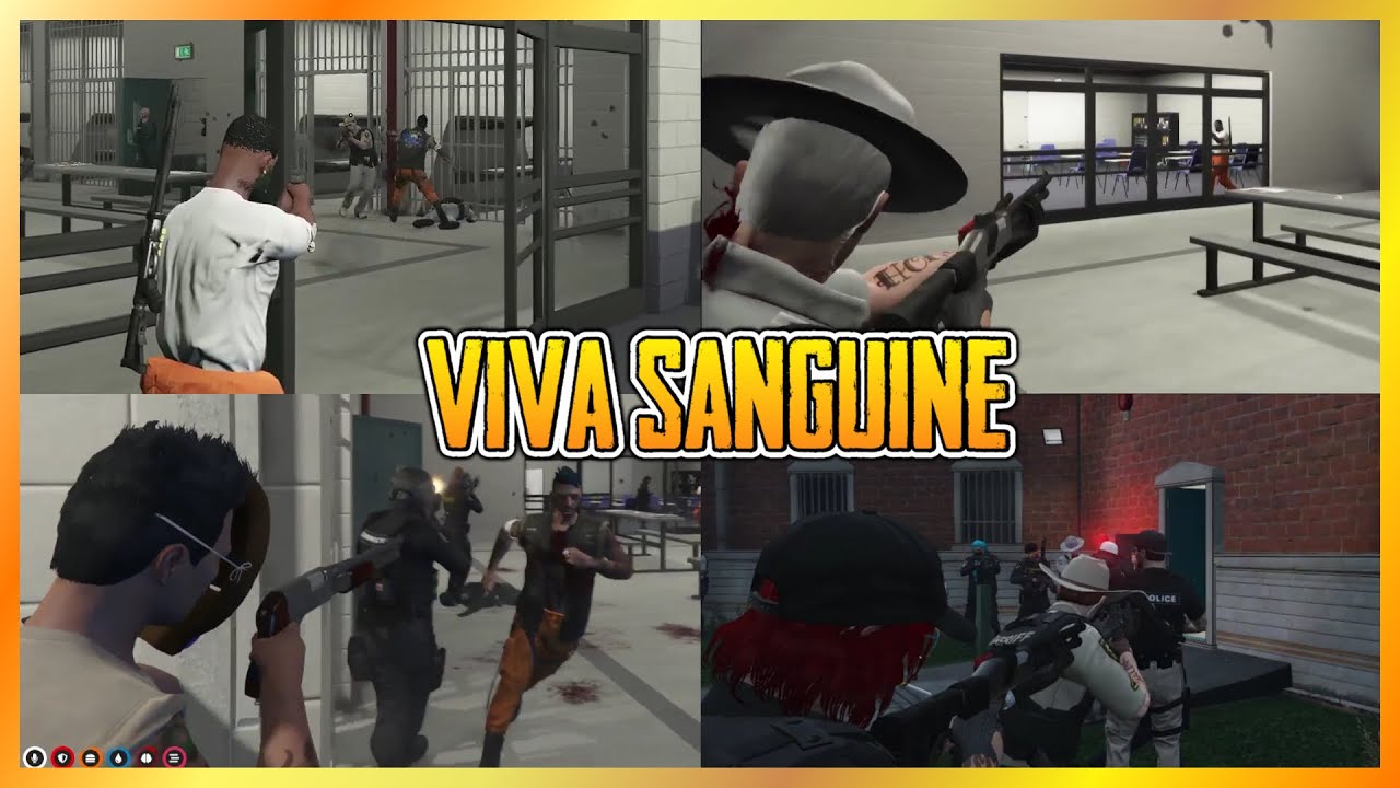 Sanguine Islanders Start a Prison Riot (Multi POVs) | NoPixel GTA RP