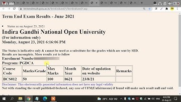 ignou revaluation result june 2021|ignou results update 2021|ignou grade card update