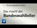 Bundestagswahl erklärt: Das macht der Bundeswahlleiter