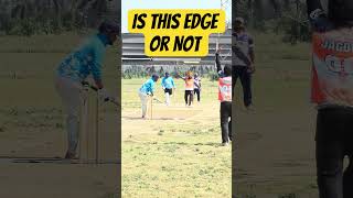 Edge or Clean Miss? 😱 Cricket Experts ConfusedDid the Bat Touch It? Edge or Not Out! #cricketshorts
