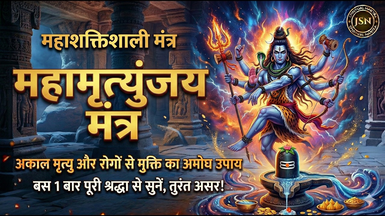 LIVE3 -  महामृत्युंजय मंत्र | अकाल मृत्यु और रोगों से मुक्ति का अमोघ उपाय है |  Shiv Mantra | JSN