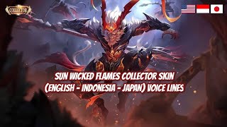 Sun Collector Wicked Flames Voice Lines And Quotes Mobile Legends