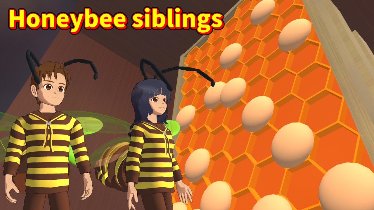 The Aida siblings who are honeybees/ミツバチ会田兄妹【SAKURA School Simulator】