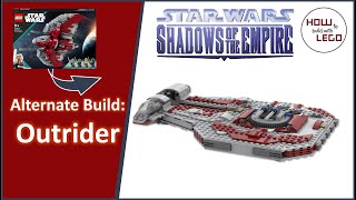 Lego 75362 Alternate Build - How to build a Star Wars Outrider from Shadow of the Empire videogame!